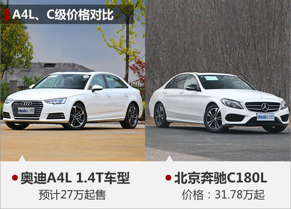 奧迪A4L將增1.4T車型 售價大幅降低（圖）-圖1