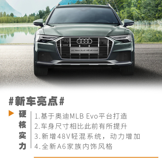 3.0T/全時四驅/空氣懸架最強奧迪A6到店實拍-圖2